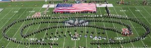 Colossal Colors Flag at Military Appreciation Football Game